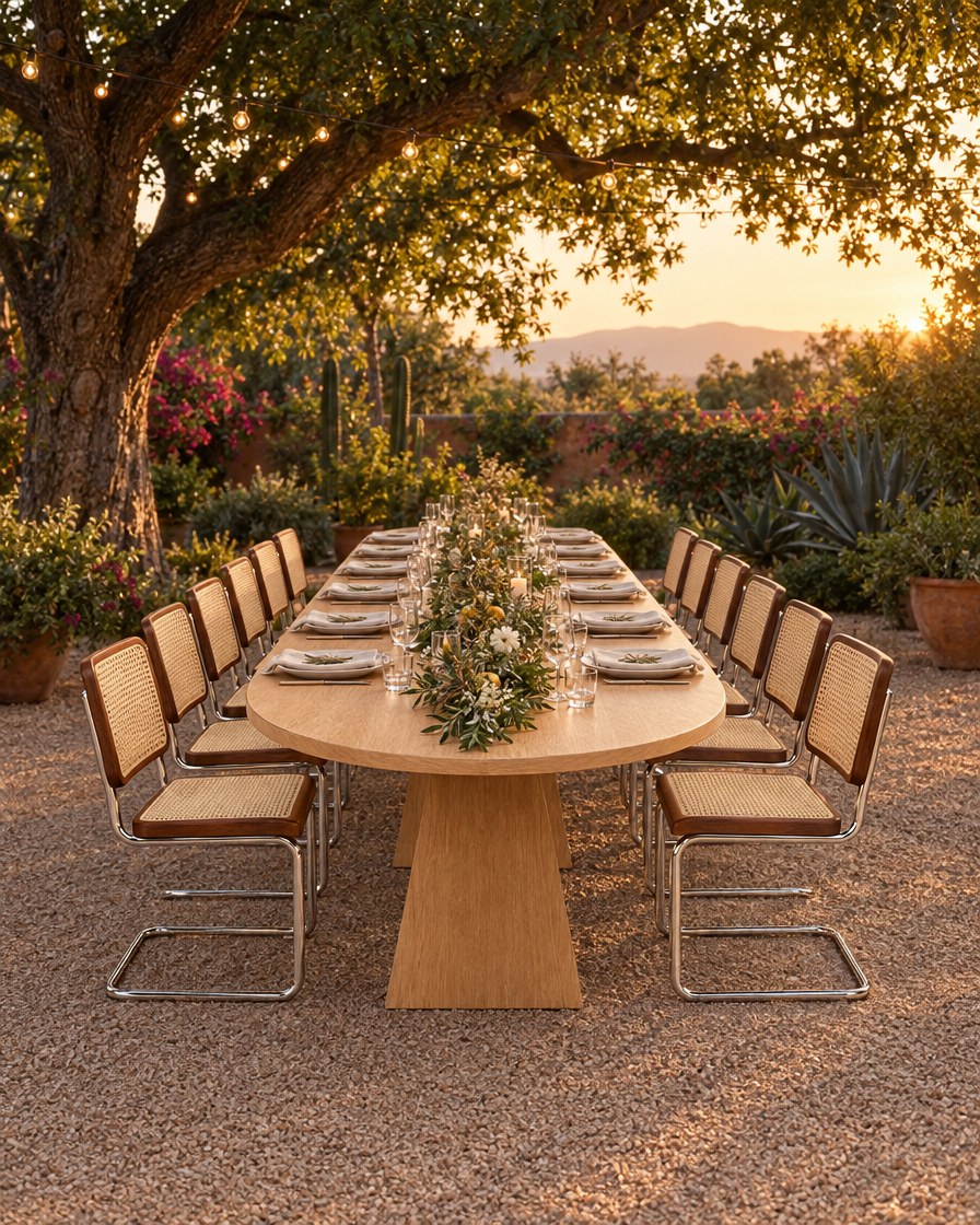 Cena bajo un árbol