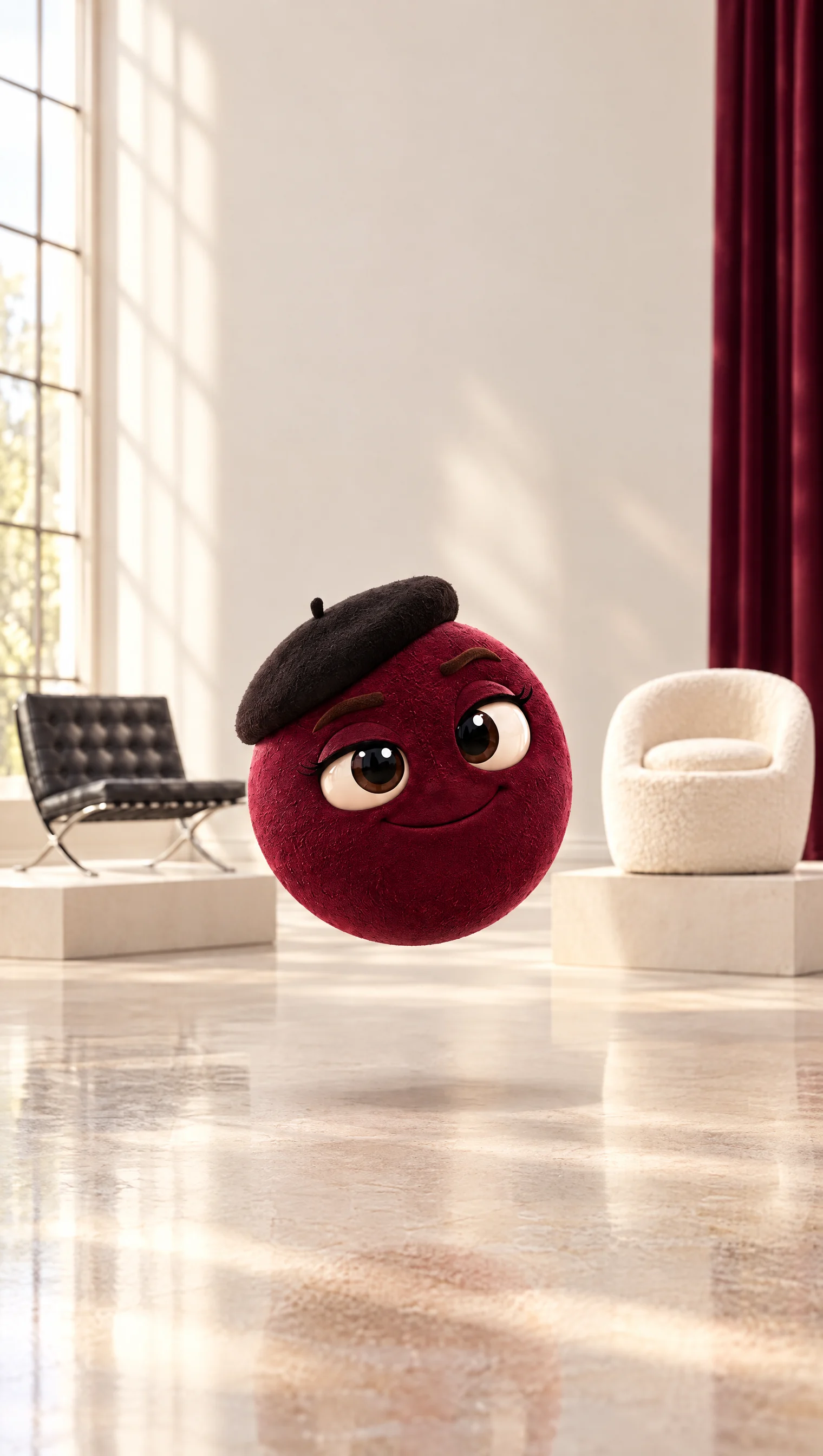 Olivia en el showroom de Rent & Company